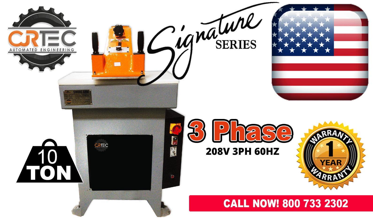 SWING ARM CLICKER PRESS ranging from 10 Ton to 27 Ton