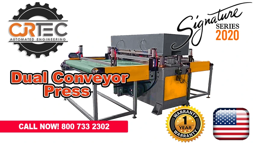 Dual Conveyor Press - Clicker Press by CJRTec